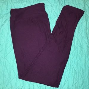 EUC Lularoe TC plum leggings